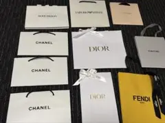 ハイブランド ショップ袋 まとめ売り CHANEL DIOR FENDI 他