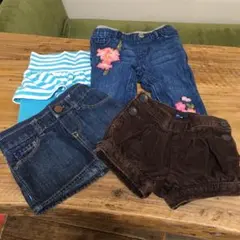baby gap ボトムス4点セット デニム デニムスカート ショートパンツ