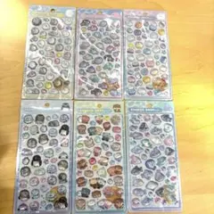 水族館　ボンボンドロップシール　6枚セット