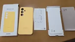 Galaxy S24 シリコンケース イエロー