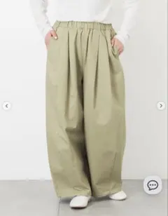 SamansaMos2 タックワイドパンツ