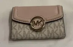 MICHAEL KORS キーケース ベージュ/ピンク