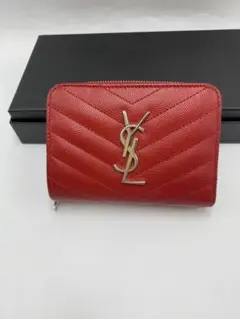 ✨極美品✨サンローラン 名刺入れ 二つ折り カサンドラ キャビアスキン