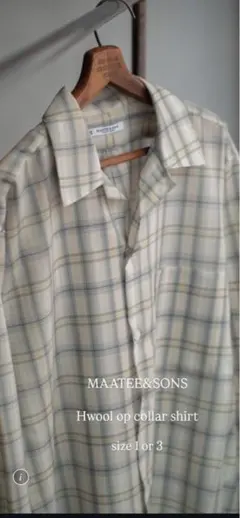 MAATEE&SONS 26SS HWOOL ARTI SHIRTS - メルカリ