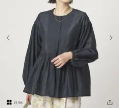 green label relaxing シアーノーカラー ジャケット　接触冷感のサムネイル