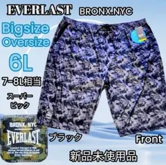 ○BIG 6L EVERLAST 大きめ接触冷感ドライハーフパンツ黒7-8Lのサムネイル