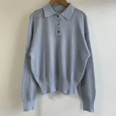 ニット ポロシャツ