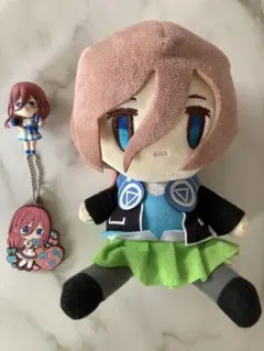 五等分の花嫁　中野三玖　ぬいぐるみ・ラバーキーホルダー・マスコット セット