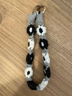 フラワーモチーフ ハンドメイド ストラップ