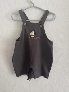 ミッキーマウス オーバーオール ロンパース ベビー服 80cm