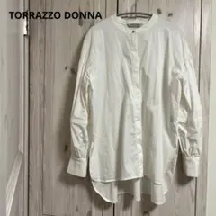 TORRAZZO DONNA ホワイト バルーンスリーブ シャツ