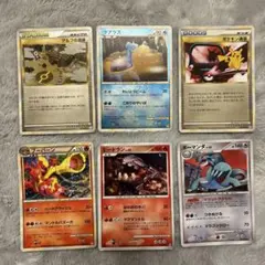 ポケモンカードセット 6枚（レア3枚、ホロレア3枚）