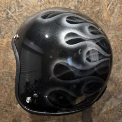 【新品未使用一点物】スモールジェットヘルメット　カスタムペイント 新品未使用一点物】スモールジェットヘルメット カスタムペイント