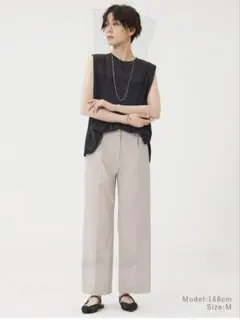 ホリー様専用　PLST 　XSリネンブレンドワイドパンツ2024