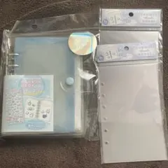 クーリア toumei シールバインダー ブルー　とうめいシールシート ×2