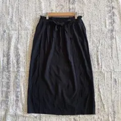 n2477 ヤンガニー タイトスカート ウエストゴム ミモレ丈 ウエストゴム