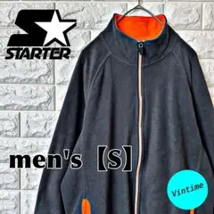 R41【STARTER】ジップフリース【メンズS】グレー