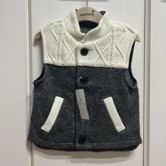 【新品】green label relaxing　キッズ　裏起毛コンビベスト