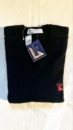 デッドストック80~90s Burberrys ラムウールニット 英国製 タグ付