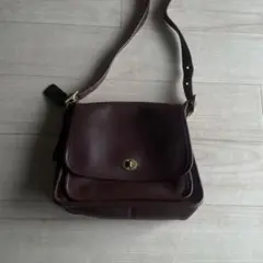 OLD COACH レザー ショルダーバッグ　ヴィンテージ加工