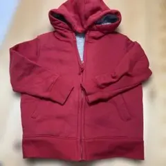 UNIQLO 赤 裏モコモコパーカー 120サイズ