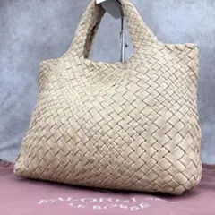 FALORNI ファロルニ イントレチャート トートバッグ レザー ベージュ