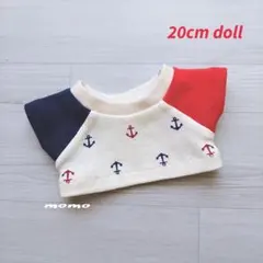 20cm ぬいぐるみ服 イカリ柄Tシャツのサムネイル