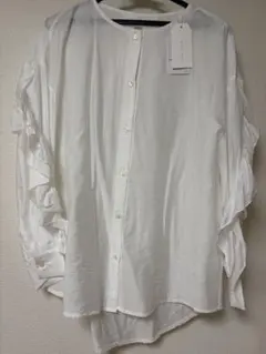 select MOCA ラッフルスリーブ ブラウス ホワイトのサムネイル