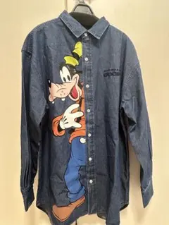 グーフィー 長袖シャツ デニムブルー GOOFY FASHION ディズニーのサムネイル