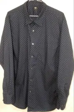 ユニクロUNIQLO エクストラファインコットンブロードプリントシャツ