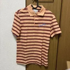 LACOSTE ストライプ ポロシャツ M