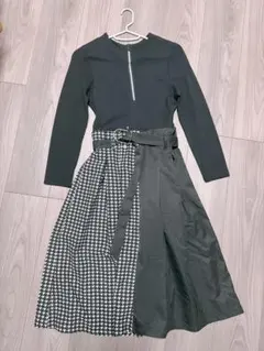 ドッキングワンピース ベルト付き