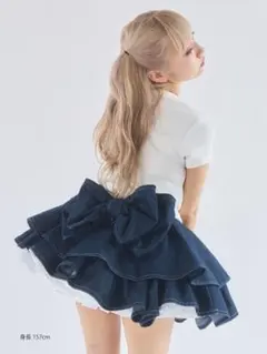 『新品未開封』lilLilly Starry⭐︎フリルデニムミニスカート