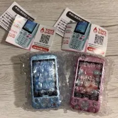 本当に録音再生！ なつかしのガラケーマスコット　スライド　ピンク　水色