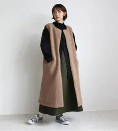 Emma / SELECT LEVERY ボア ロング ベスト