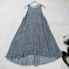 y*o様 【美品✨】ドゥロワー キャミワンピース リネン100% フレア