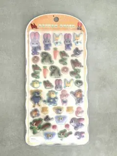 ディズニー　ズートピア　コットンパフィーシール