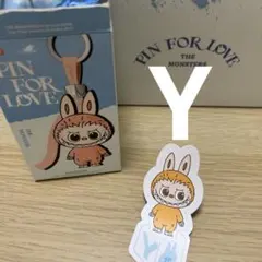 【正規品】Labubu アルファベット【Y】ラブブ ぬいぐるみ ペンダント