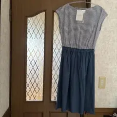 『新品タグ付き』EMMAJAMES エマジェイムス　ワンピース　フレンチ袖　９号