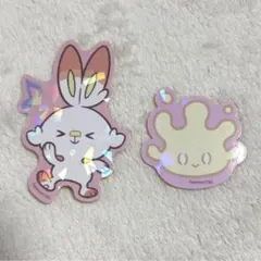 ポケモン　ヒバニー　マホミル　ステッカー　シール　ポケピース　ポップアップ