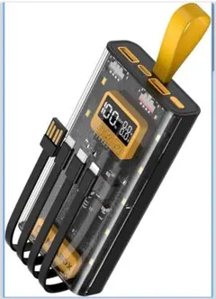 ANDABOX 透明モバイルバッテリー　新品