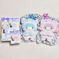 MINISO サンリオ ケープシリーズ ぬいぐるみ リトルツインスターズ