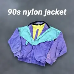 エヴァンゲリオン 90s ナイロンジャケット クレイジーパターン スキー