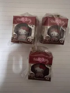 サンリオ　ミニチュアパッケージチャーム　キティ×3