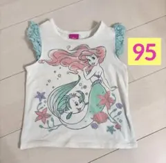 ディズニー プリンセス アリエル 半袖　Tシャツ　白　95cm ノースリーブのサムネイル