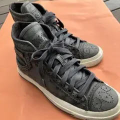 Diesel ダークグレー ハイカットスニーカー(レザー)