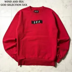 ウィンダンシー × ゴッドセレクション ロゴ刺繍　スウェット トレーナー S 赤