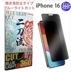 【SALE】iPhone16 覗き見防止！保護ガラスフィルム