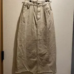 earth music&ecology ロングスカート タイトスカート ベージュ