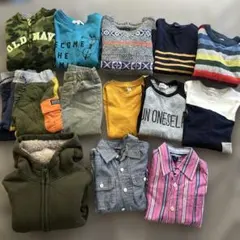 110cm 子供服まとめ売り　男の子13点セット　秋冬